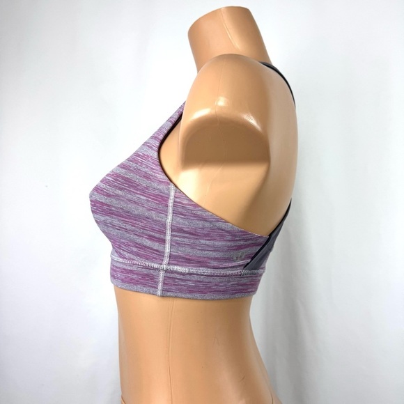 Lululemon Women's Sz 4 Heathered Purple Racerback 50 Rep Sports Bra Running Yoga - Picture 4 of 10